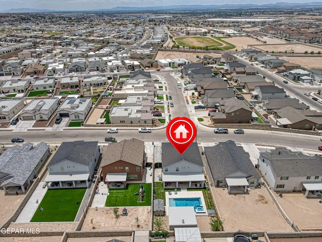 12749 Iron Falls Dr, Horizon City, TX 79928 - view of property location featuring mountains and nearby suburban area