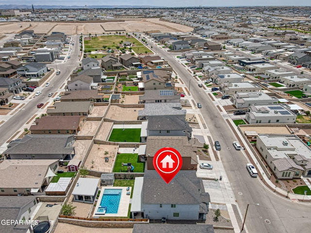 12749 Iron Falls Dr, Horizon City, TX 79928 - aerial perspective of suburban area