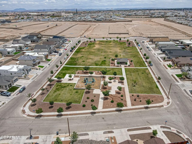 12749 Iron Falls Dr, Horizon City, TX 79928 - aerial perspective of suburban area with a mountainous background