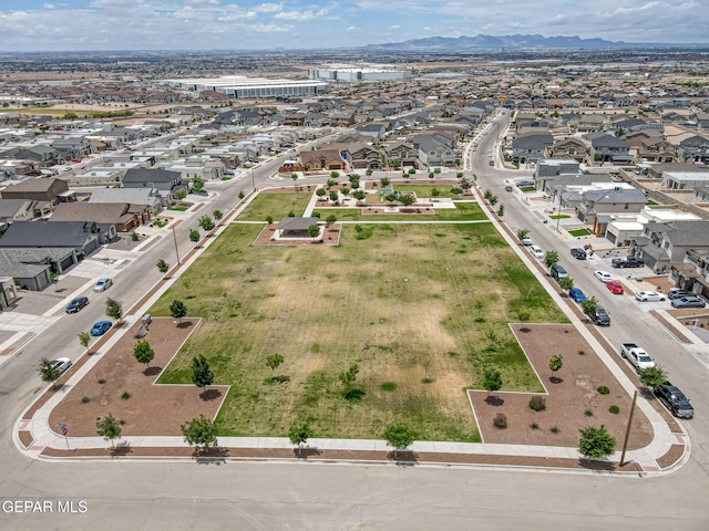 12749 Iron Falls Dr, Horizon City, TX 79928 - aerial view of residential area featuring mountains