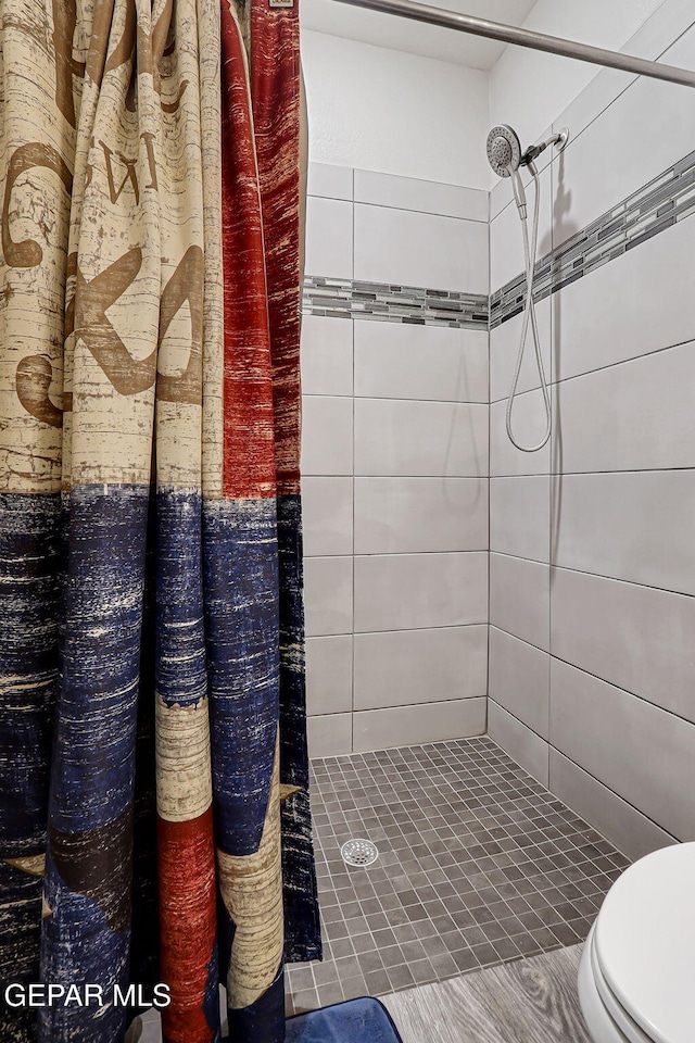 12749 Iron Falls Dr, Horizon City, TX 79928 - full bath featuring a shower stall and toilet