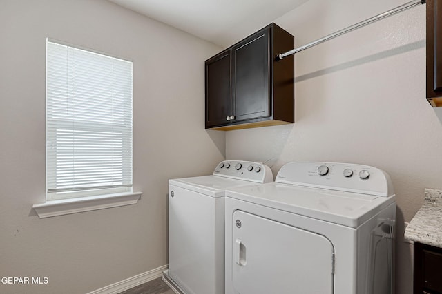 12749 Iron Falls Dr, Horizon City, TX 79928 - laundry area featuring cabinet space and washer and clothes dryer