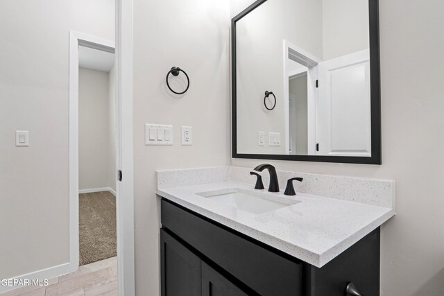 13351 Jeff Winton Dr, El Paso, TX 79928 - bathroom with vanity and baseboards