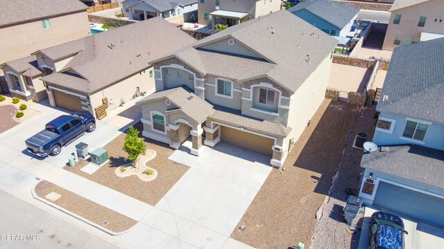 14737 Tierra Escape Ave, El Paso, TX 79938 - aerial perspective of suburban area