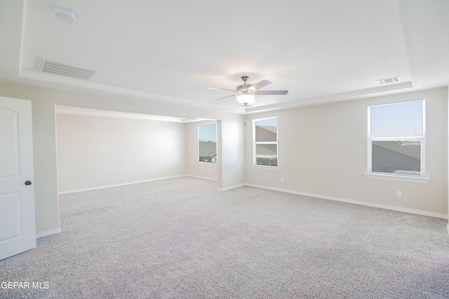 14737 Tierra Escape Ave, El Paso, TX 79938 - carpeted empty room featuring a ceiling fan, healthy amount of natural light, and a smoke detector