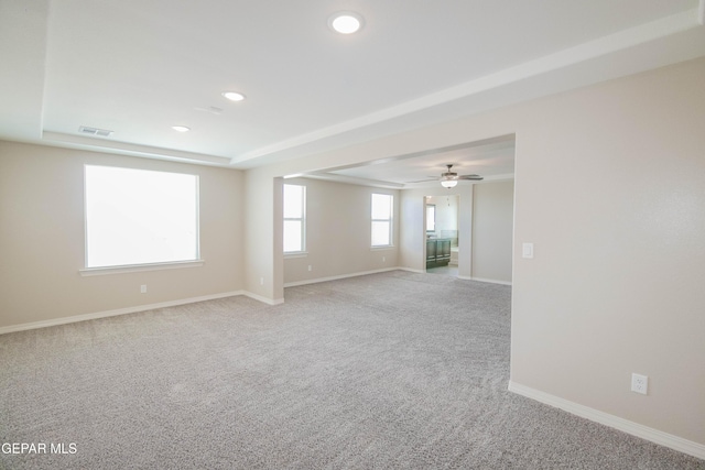 14737 Tierra Escape Ave, El Paso, TX 79938 - carpeted empty room featuring recessed lighting and ceiling fan