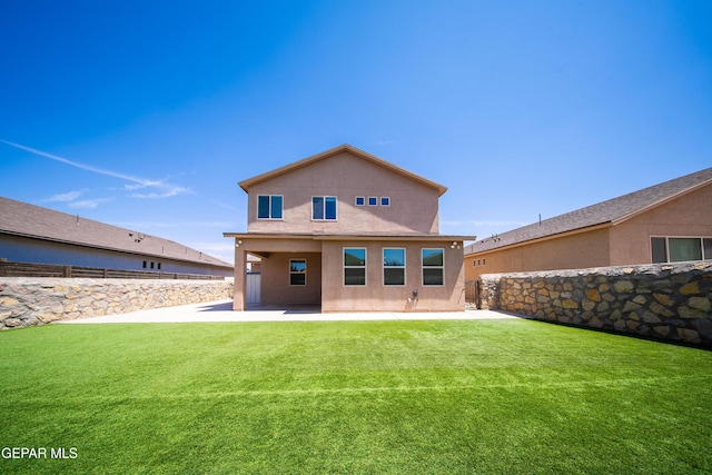 12320 Desert Path Ct, El Paso, TX 79938 - rear view of house with a patio and stucco siding