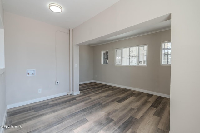 3427 Hamilton Ave, El Paso, TX 79930 - spare room featuring wood finished floors and baseboards