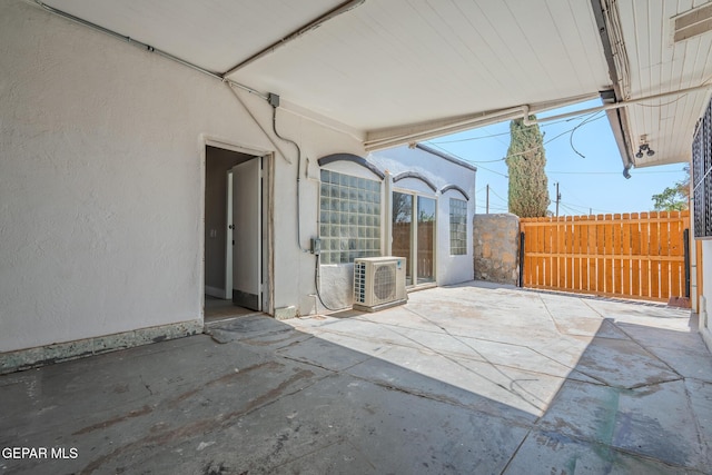 3427 Hamilton Ave, El Paso, TX 79930 - view of patio featuring ac unit