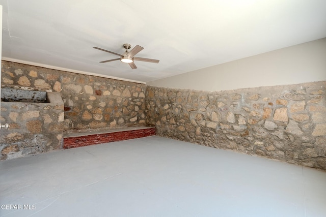 3427 Hamilton Ave, El Paso, TX 79930 - basement featuring ceiling fan