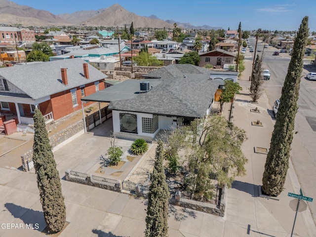 3427 Hamilton Ave, El Paso, TX 79930 - aerial perspective of suburban area with mountains