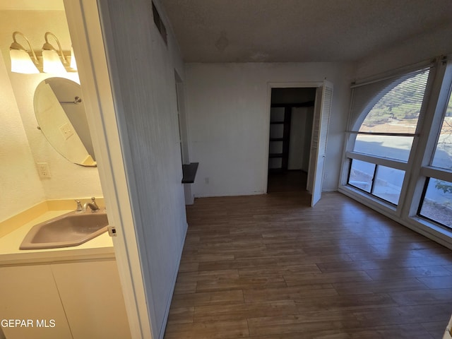 441 Irondale Dr, El Paso, TX 79912 - hall featuring a sink and wood finished floors