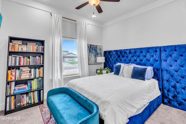 13107 Kington Ave, El Paso, TX 79928 - bedroom featuring carpet flooring and a ceiling fan