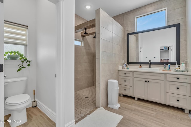 13107 Kington Ave, El Paso, TX 79928 - bathroom with vanity, walk in shower, and plenty of natural light