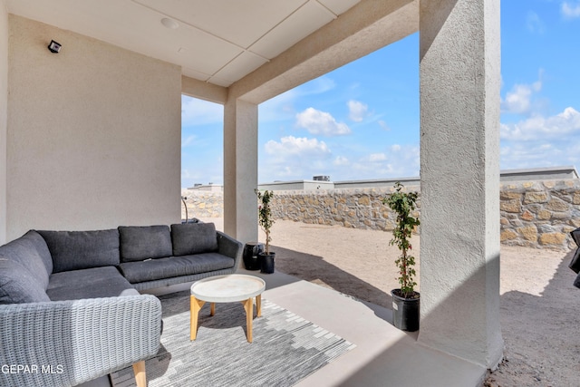 13107 Kington Ave, El Paso, TX 79928 - view of patio / terrace with an outdoor hangout area