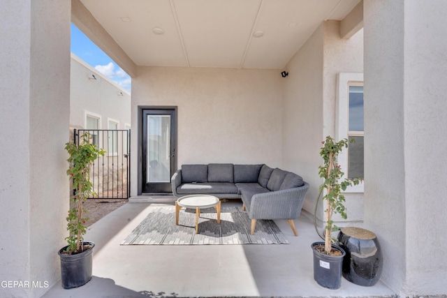 13107 Kington Ave, El Paso, TX 79928 - view of patio with an outdoor living space