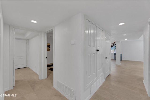11316 Menlo Ave, El Paso, TX 79936 - hallway with recessed lighting and baseboards