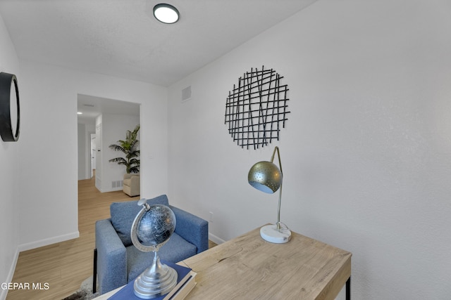 11316 Menlo Ave, El Paso, TX 79936 - office area featuring baseboards and wood finished floors