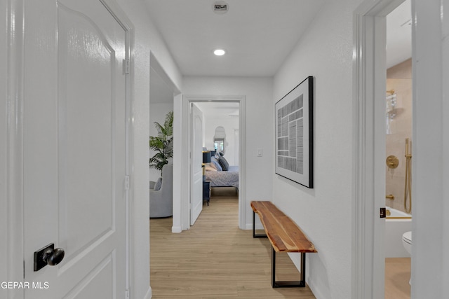 11316 Menlo Ave, El Paso, TX 79936 - corridor with light wood-style floors, recessed lighting, and baseboards