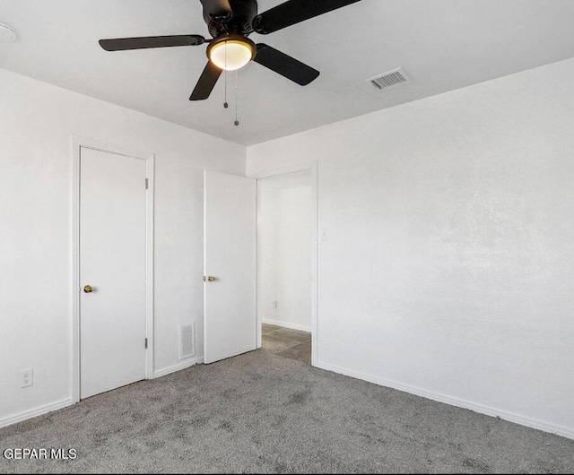 1117 Zuni Pl, El Paso, TX 79925 - unfurnished bedroom featuring carpet floors and ceiling fan