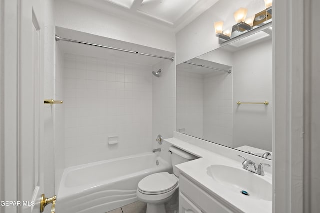 6637 Wind Ridge Dr, El Paso, TX 79912 - bathroom featuring vanity and shower / washtub combination