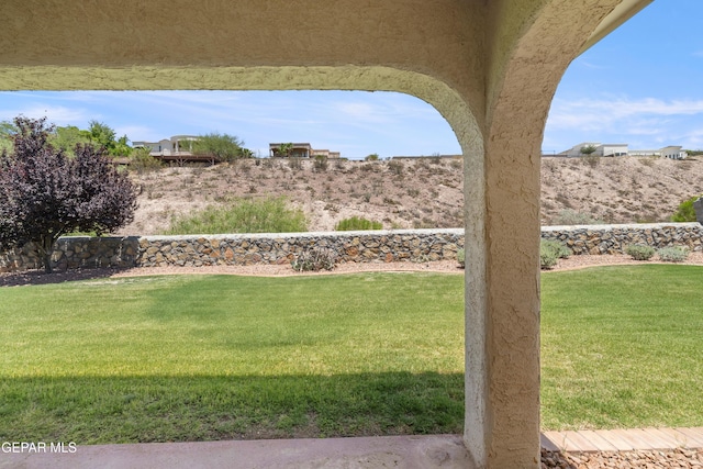 6637 Wind Ridge Dr, El Paso, TX 79912 - view of green lawn