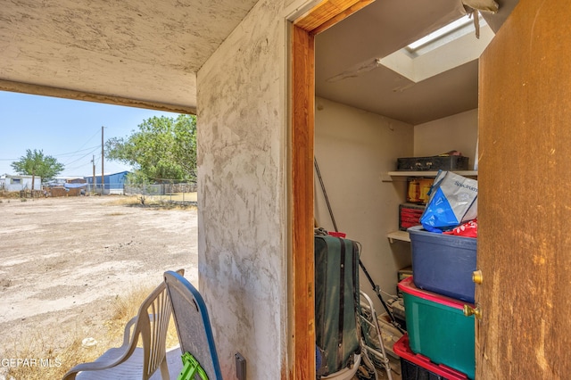 113 N Moon Rd, Socorro, TX 79927 - storage area featuring a skylight