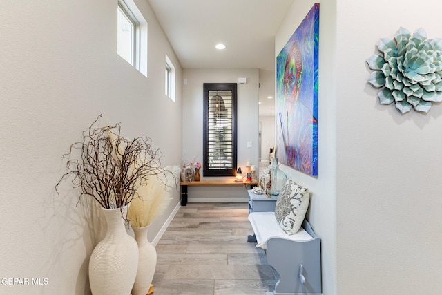 14689 Pebble Hills Blvd, El Paso, TX 79938 - corridor featuring wood finished floors and recessed lighting