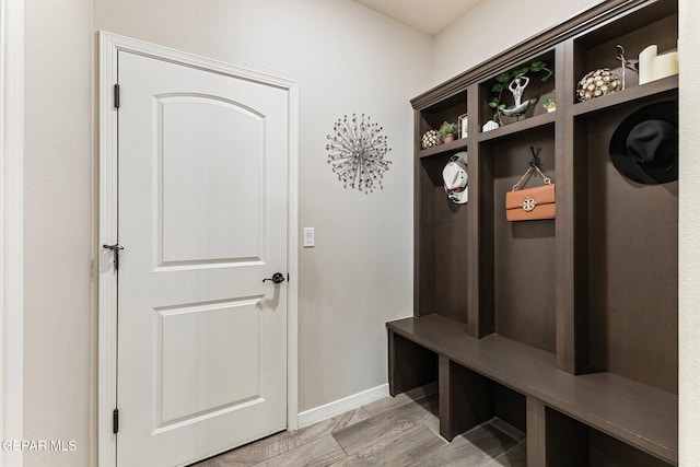 14689 Pebble Hills Blvd, El Paso, TX 79938 - mudroom with light wood-type flooring and baseboards