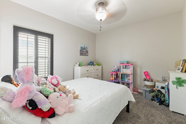 14689 Pebble Hills Blvd, El Paso, TX 79938 - bedroom featuring carpet floors and a ceiling fan