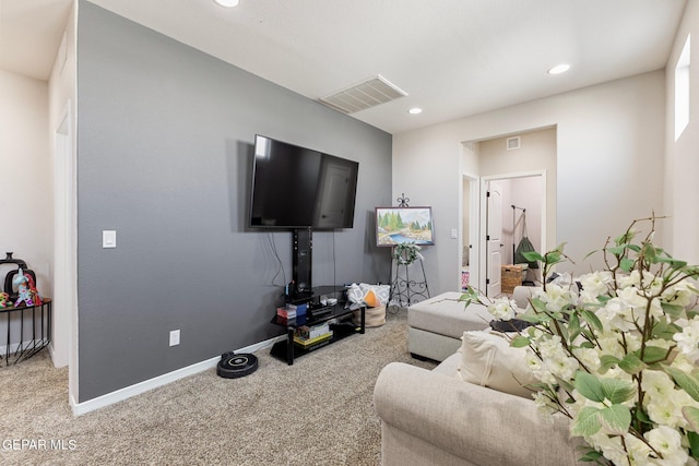 14689 Pebble Hills Blvd, El Paso, TX 79938 - carpeted living room featuring recessed lighting and baseboards