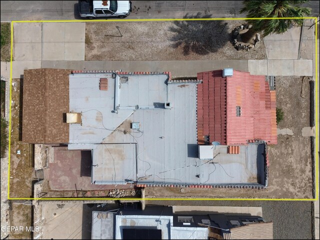 2619 Piedras St Unit A, And B, El Paso, TX 79930 - aerial view of property and surrounding area featuring property parcel outlined