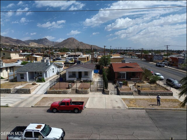 2619 Piedras St Unit A, And B, El Paso, TX 79930 - aerial perspective of suburban area with a mountainous background