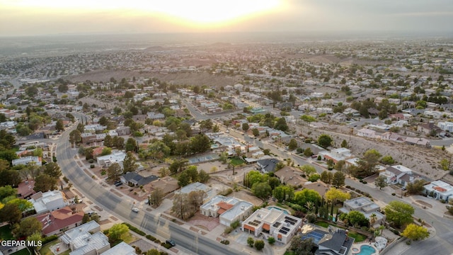 1433 Belvidere St, El Paso, TX 79912 - aerial overview of property's location with nearby suburban area