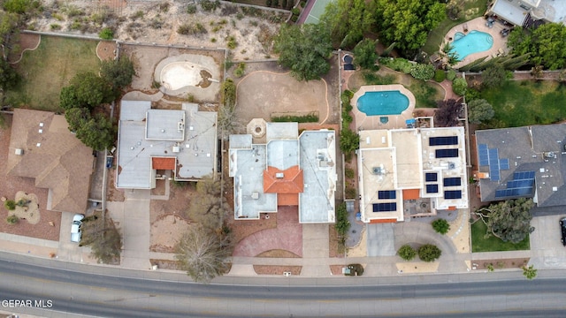 1433 Belvidere St, El Paso, TX 79912 - aerial view of property and surrounding area with a pool area