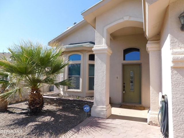 11233 Red Barrel Pl, El Paso, TX 79934 - entrance to property with stucco siding