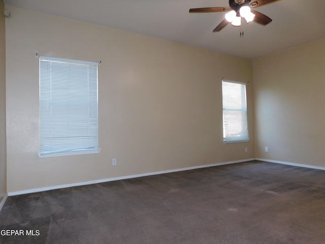 11233 Red Barrel Pl, El Paso, TX 79934 - unfurnished room featuring carpet flooring, a ceiling fan, and baseboards