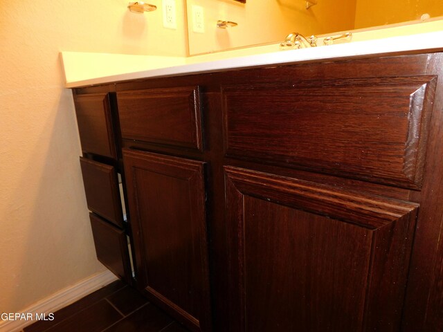 11233 Red Barrel Pl, El Paso, TX 79934 - bathroom view of vanity and baseboards