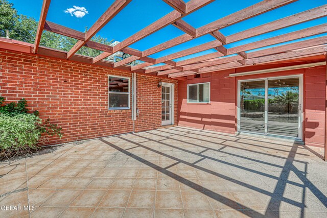 3223 Suffolk Rd, El Paso, TX 79925 - view of patio / terrace with a pergola