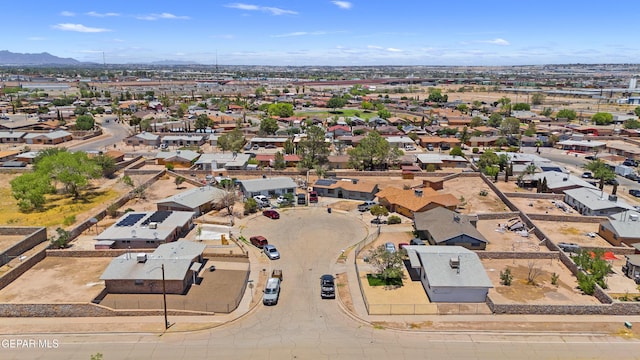 9606 Bahamas St, El Paso, TX 79927 - aerial perspective of suburban area featuring a mountain backdrop