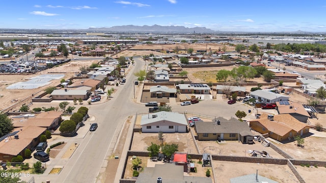 9606 Bahamas St, El Paso, TX 79927 - aerial perspective of suburban area featuring a mountainous background