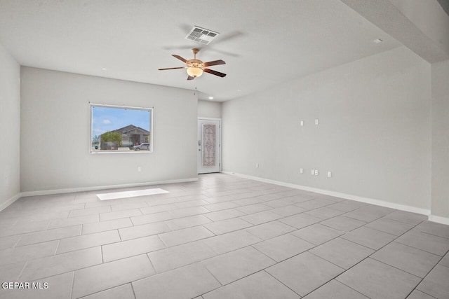 2816 Mike Price Dr, El Paso, TX 79938 - spare room featuring a ceiling fan and recessed lighting