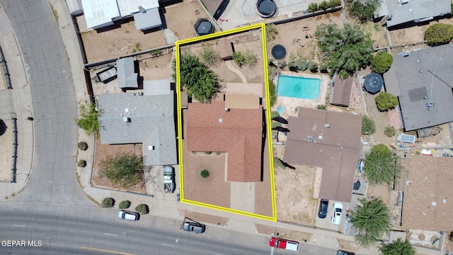 10749 Rushing Rd, El Paso, TX 79924 - aerial view of property's location featuring property boundaries highlighted