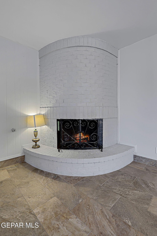10749 Rushing Rd, El Paso, TX 79924 - detailed view of a brick fireplace