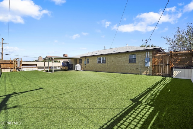 8108 Edgemere Blvd, El Paso, TX 79925 - rear view of property with brick siding