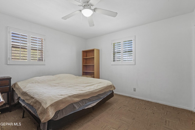 8108 Edgemere Blvd, El Paso, TX 79925 - bedroom with baseboards and a ceiling fan