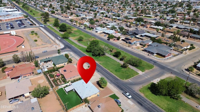 8108 Edgemere Blvd, El Paso, TX 79925 - aerial view of property's location featuring nearby suburban area