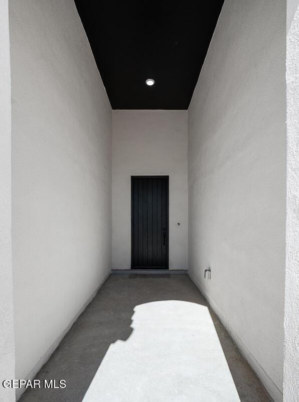 13797 Summer Wave Ave, El Paso, TX 79928 - doorway to property featuring stucco siding