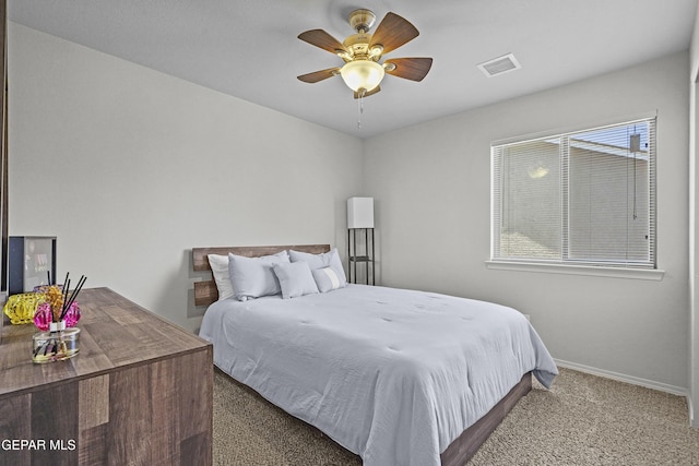 7237 Dust Storm Ln, El Paso, TX 79934 - carpeted bedroom featuring baseboards and ceiling fan