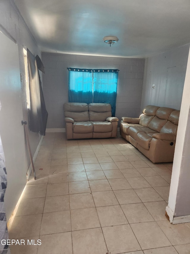7511 Howard St, El Paso, TX 79904 - living room featuring light tile patterned floors